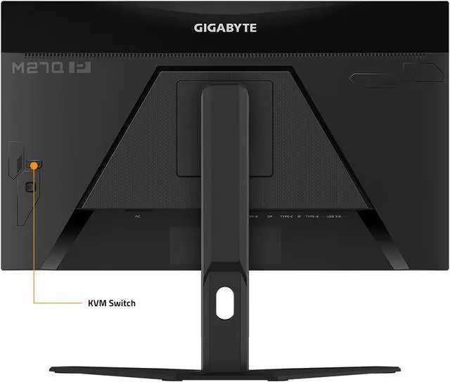 Alt view image 7 of 8 - GIGABYTE M27Q-PRO 27" 165Hz 1440P KVM Gaming Monitor, 2560 x 1440 SS IPS Display, 1ms (GTG) Response Time, 98% DCI-P3, 1x Display Port 1.4, 2x HDMI 2.0, 3x USB 3.0, 1x USB Type-C