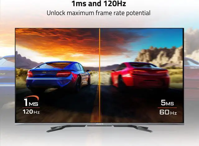 Alt view image 3 of 5 - GIGABYTE - S55U - 55" VA Gaming Monitor - UHD 3840x2160 - 120Hz - 2ms GTG - AMD FreeSync Premium - HDMI, USB-A, Ethernet - Black