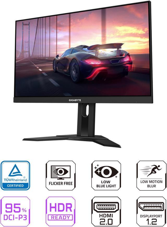 Alt view image 2 of 5 - GIGABYTE - G24F 2 - 24" IPS Gaming Monitor - FHD 1920x1080 - 165Hz/OC 180Hz - 1ms MPRT - AMD FreeSync Premium - HDMI, DP, USB-A - Height Adjustable - Black
