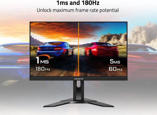 Alt view image 3 of 5 - GIGABYTE - G24F 2 - 24" IPS Gaming Monitor - FHD 1920x1080 - 165Hz/OC 180Hz - 1ms MPRT - AMD FreeSync Premium - HDMI, DP, USB-A - Height Adjustable - Black