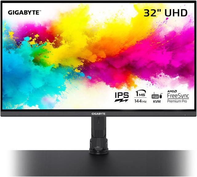 Main image of GIGABYTE - M32U Arm Edition - 32" IPS Gaming Monitor - UHD 3840x2160 - 144Hz - 1ms MPRT - AMD FreeSync Premium Pro - Type C KVM - HDMI, DP, Type C - Height Adjustable - Black