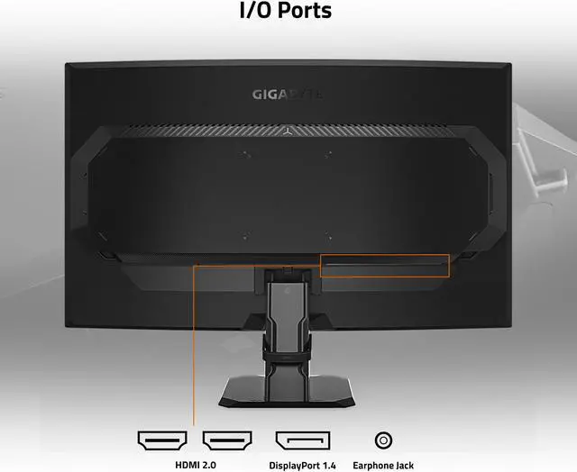 Alt view image 4 of 5 - GIGABYTE - GS27FC - 27" VA Curved Gaming Monitor - FHD 1920x1080 - 180Hz - 1ms MPRT - AMD FreeSync Premium - HDMI, DP - Black