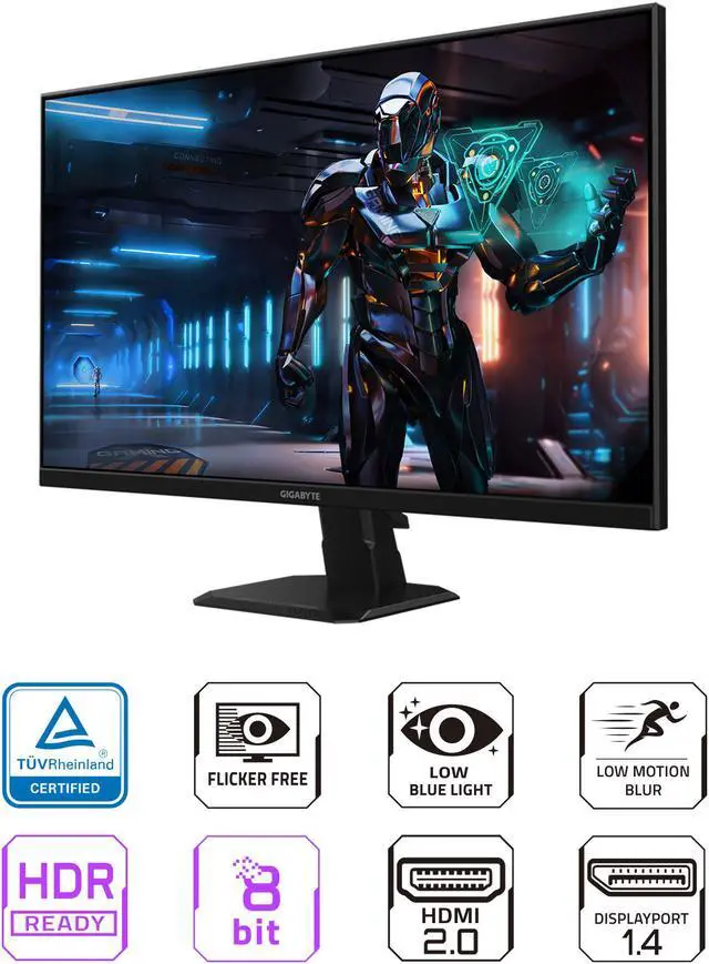 Alt view image 2 of 5 - GIGABYTE - GS27F - 27" IPS Gaming Monitor - FHD 1920x1080 - 165Hz/OC 170Hz - 1ms MPRT - AMD FreeSync Premium - HDMI, DP - Black