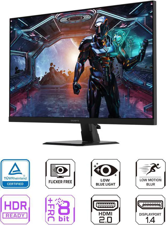 Alt view image 2 of 5 - GIGABYTE - GS32Q - 32" IPS Gaming Monitor - QHD 2560x1440 - 165Hz/OC 170Hz - 1ms MPRT - AMD FreeSync Premium - HDMI, DP - Black