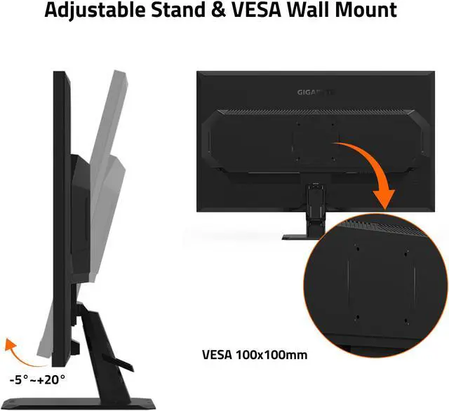Alt view image 5 of 5 - GIGABYTE - GS32Q - 32" IPS Gaming Monitor - QHD 2560x1440 - 165Hz/OC 170Hz - 1ms MPRT - AMD FreeSync Premium - HDMI, DP - Black