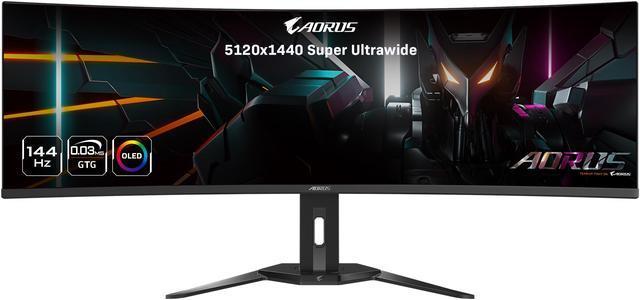 GIGABYTE anunció el monitor de juegos AORUS CO49DQ de 49 pulgadas con  tecnología QD-OLED