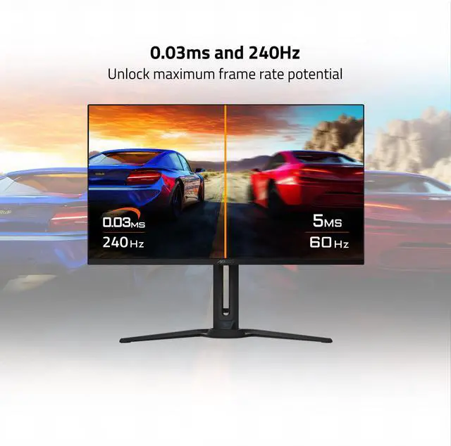 Alt view image 3 of 6 - GIGABYTE - AORUS FO32U2 - 32" QD OLED Gaming Monitor - UHD 3840x2160 - 240Hz - 0.03ms GTG - AMD FreeSync Premium Pro - Type C KVM - HDMI, DP, Type C - Height Adjustable - Black