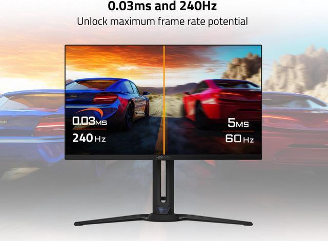 Alt view image 3 of 6 - GIGABYTE - AORUS FO27Q2 (SA) - 27" QD-OLED Gaming Monitor - QHD 2560x1440 - 240Hz - 0.03ms GTG - AMD FreeSync Premium Pro - Type C KVM - HDMI, DP, Type C - Height Adjustable - Black