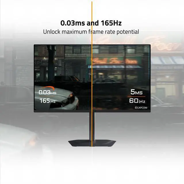 Alt view image 6 of 12 - GIGABYTE 32" UHD 4k 165Hz with AMD FreeSync Premium Pro 0.03ms USB-C KVM HDR400 OLED Gaming Computer Monitor with Height Adjustable stand MO32U