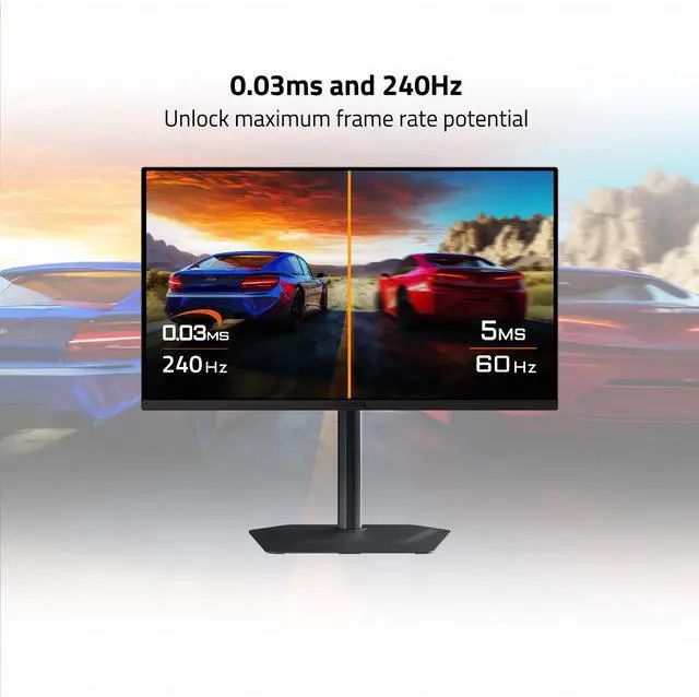 Alt view image 11 of 12 - GIGABYTE - MO27Q2 - 27" QD-OLED Gaming Monitor - QHD 2560x1440 - 240Hz - 0.03ms GTG - AMD FreeSync Premium Pro - Type C KVM - HDMI, DP - Height Adjustable - Black