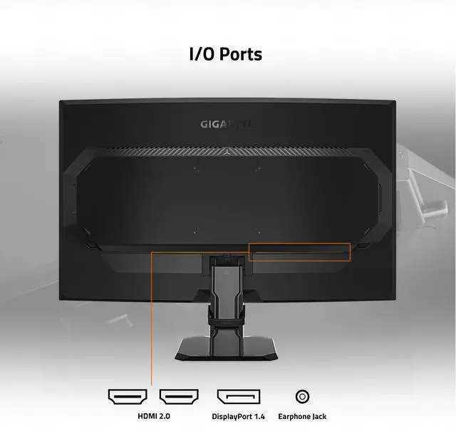 Alt view image 4 of 5 - GIGABYTE -  GS27QC (SA) - 27" VA Curved Gaming Monitor - QHD 2560x1440 - 165Hz/OC 170Hz - 1ms MPRT - AMD FreeSync Premium - HDMI, DP - Black
