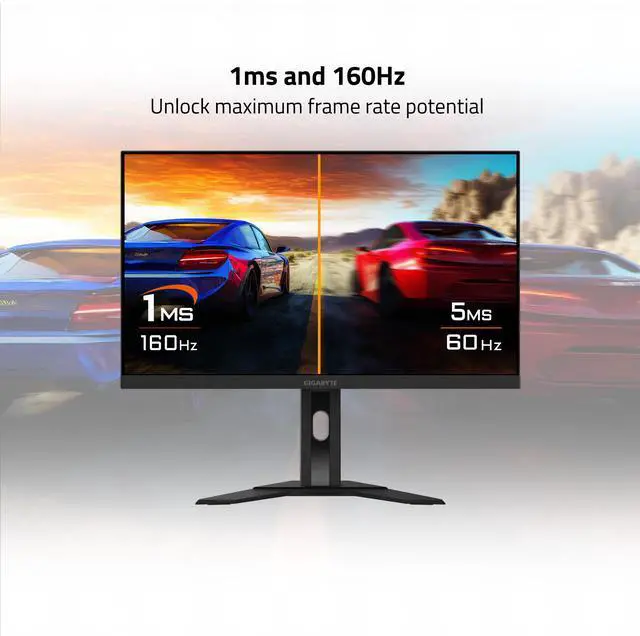 Alt view image 4 of 6 - GIGABYTE - M27UA - 27" SS IPS Gaming Monitor - UHD 3840x2160 - 160Hz - 1ms MPRT - AMD FreeSync Premium - Type C KVM - HDMI, DP, Type C - Height and Tilt Adjustable - Black