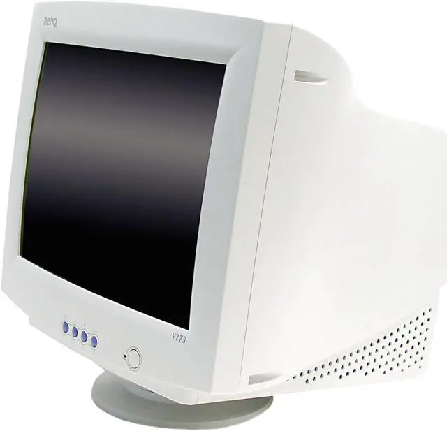 Alt view image 3 of 5 - BenQ V773 Beige 17" CRT Monitor 0.27mm Dot Pitch D-Sub