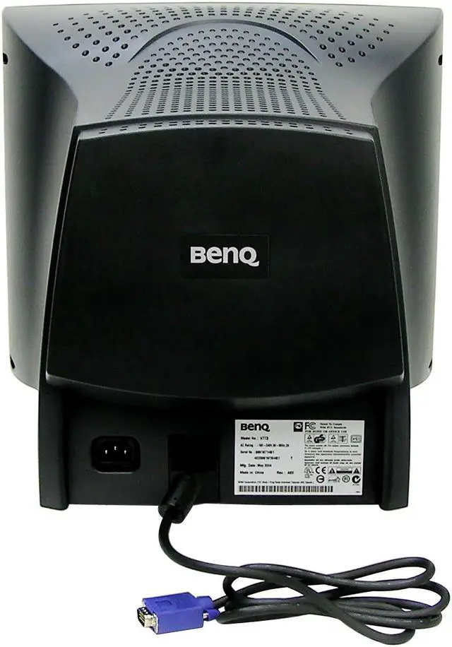 Alt view image 5 of 6 - BenQ V773 Black 17" CRT Monitor 0.27mm Dot Pitch 15-Pin D-SUB
