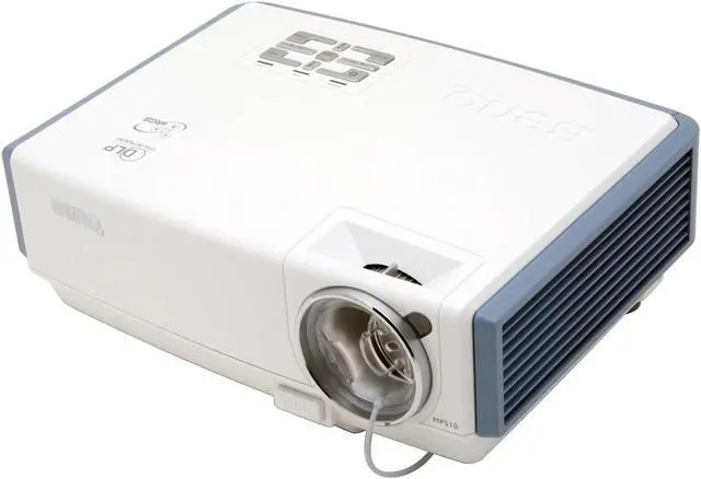 Alt view image 2 of 10 - BenQ MP510 800 x 600 1500 ANSI lumens (80% at economic mode) DLP Projector 2000:1