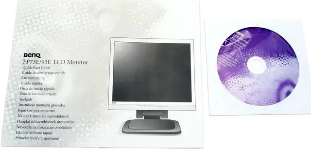 Alt view image 8 of 10 - BenQ 19" SXGA LCD Monitor 8 ms D-Sub, DVI FP93E