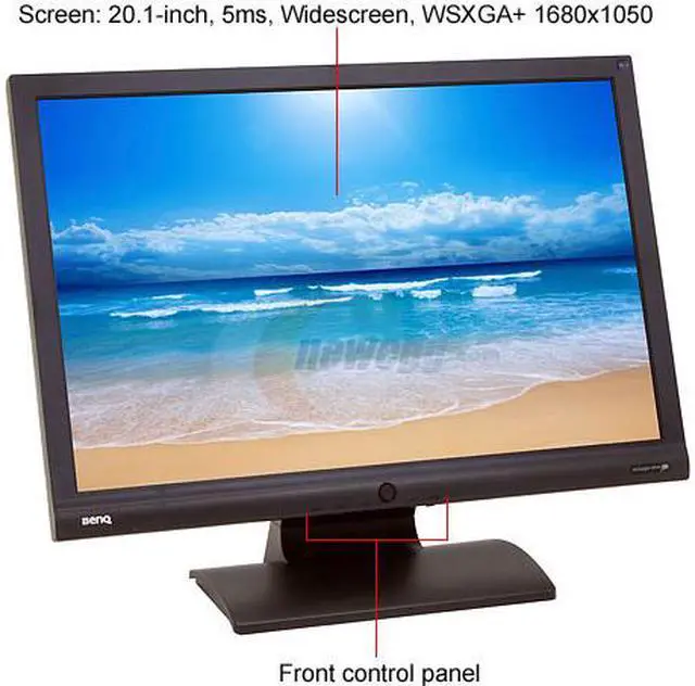 Alt view image 3 of 13 - BenQ 20.1" WSXGA+ LCD Monitor 5 ms D-Sub, DVI-D G2000WD