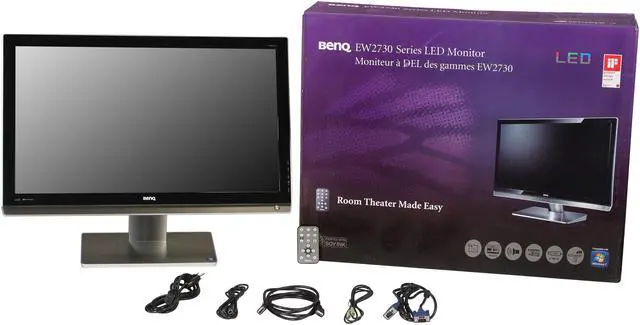 Alt view image 9 of 9 - BenQ 27" VA LCD Monitor 8ms GTG D-Sub, DVI-D, HDMI EW2730