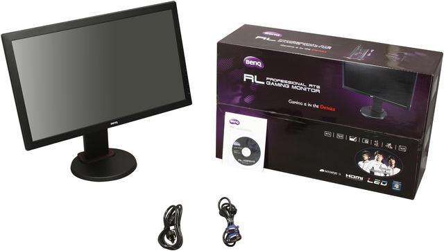 Alt view image 10 of 10 - BenQ 24" TN Height & Pivot Adjustable LCD Monitor 5ms (2ms GTG) D-Sub, DVI, HDMI RL Series RL2450HT