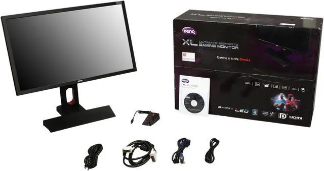 Alt view image 12 of 12 - BenQ 24" 120 Hz TN Height & Pivot Adjustable 120Hz 3D-Ready LCD Monitor 5ms (2ms GTG) D-sub / DVI-DL(Dual Link) / HDMI x 2 / DP 1.2 / Headphone Jack XL Series XL2420T