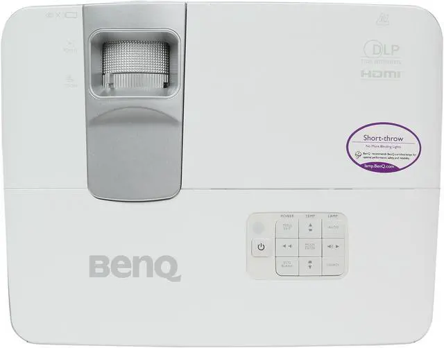 Alt view image 6 of 8 - BenQ W1080ST 1920x1080 FHD 2000 ANSI Lumens, Short Throw Projection, Dual HDMI Inputs, Built-In Speakers, 3D Ready Colorific DLP Projector