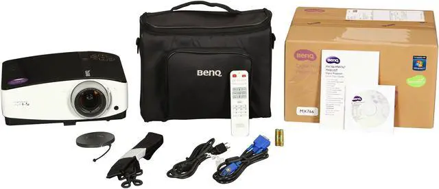 Alt view image 8 of 8 - BenQ MX766 1024 x 768 4000 lumens DLP Projector 13,000:1 RJ45