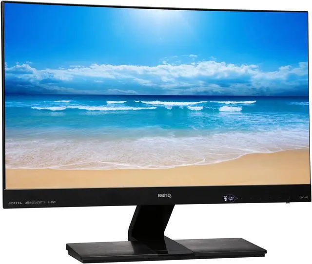 Alt view image 3 of 7 - BenQ EW2440L Glossy Black 24" HDMI Widescreen LED Backlight LCD Slim Bezel Monitor , VA Panel 250 cd/m2 3000:1 Built-in Speakers