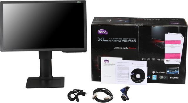Alt view image 11 of 11 - BenQ XL2411Z Black 24" 144HZ 1ms (GTG) Gaming Monitor, Height &Pivot Adjustable, 350 cd/m2 DCR 12,000,000:1 (1000:1), D-Sub DVI-DL HDMI