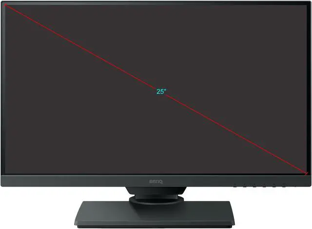 Alt view image 10 of 10 - BenQ PD2500Q 25" Quad HD 2560 x 1440 2K HDMI DisplayPort Mini-DisplayPort Built-in Speakers USB 3.1 Hub Flicker-Free Low Blue Light Ultra Slim Bezel LED Backlit IPS Monitor