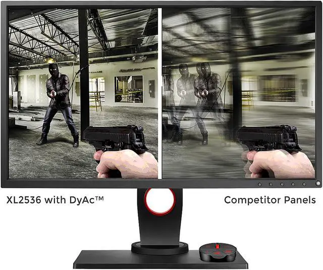 Alt view image 9 of 11 - BenQ ZOWIE XL2536 24.5" 1080p 1ms(GTG) 144Hz eSports Gaming Monitor, DyAc, S-Switch, Shield, Black eQualizer, Color Vibrance, Height Adjustable, VESA Ready