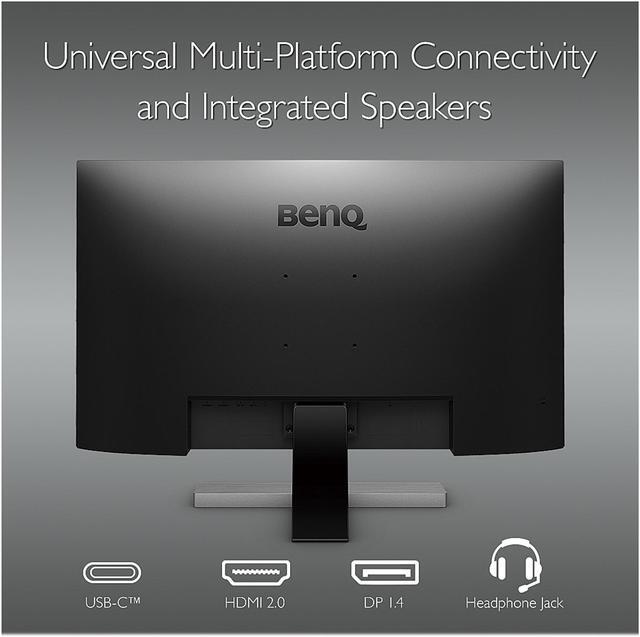 Alt view image 5 of 14 - BenQ EW3270U 32 Inch 4K Computer Monitor with Built in Speaker, Freesync, USB-C, HDMI, DP, P3 Colors, Brightness Intelligent Plus and Eye-Care Technology