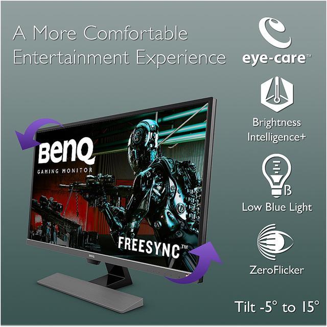 Alt view image 7 of 14 - BenQ EW3270U 32 Inch 4K Computer Monitor with Built in Speaker, Freesync, USB-C, HDMI, DP, P3 Colors, Brightness Intelligent Plus and Eye-Care Technology