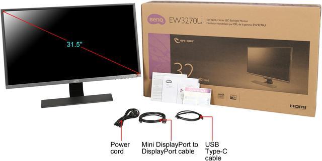 Alt view image 15 of 14 - BenQ EW3270U 32 Inch 4K Computer Monitor with Built in Speaker, Freesync, USB-C, HDMI, DP, P3 Colors, Brightness Intelligent Plus and Eye-Care Technology