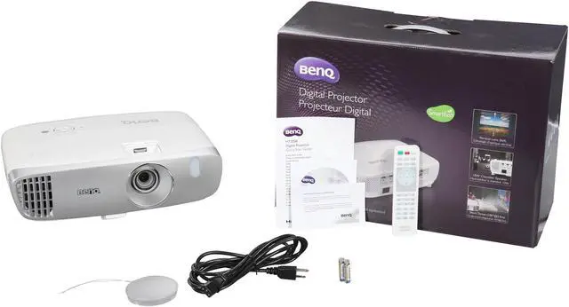 Alt view image 9 of 9 - BenQ HT2050 Full HD 1080P Home Theater Projector, 2200 ANSI Lumens, 15000:1 Contrast Ratio, 60"-180"/300" Image Size, D-Sub, HDMI x 2, USB, Composite Video, Built-in Speaker