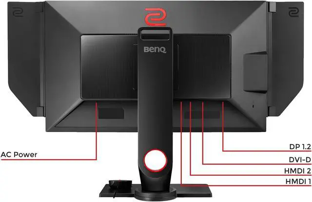Alt view image 7 of 7 - BenQ ZOWIE XL2735 27" 1440p 1ms(GTG) 144Hz eSports Gaming Monitor, DyAc, Black eQualizer, Color Vibrance, S-Switch, Shield, Height Adjustable, VESA Ready