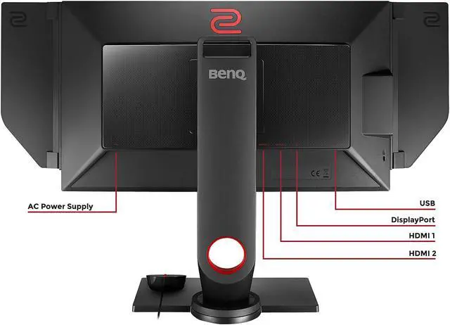 Alt view image 6 of 10 - BenQ ZOWIE XL2540 25" (Actual size 24.5") 1080p 1ms(GTG) 240Hz eSports Gaming Monitor, G-Sync Compatible, FreeSync, S-Switch, Shield, Black eQualizer, Color Vibrance, Height Adjustable, VESA Ready