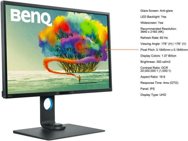 Alt view image 5 of 9 - BenQ PD3200U 32" 3840 x 2160 4K IPS Monitor, 100% Rec. 709 and sRGB, 20M:1 DCR, Height Adjustable, VESA Ready, HotKey Puck, Built-in Speakers