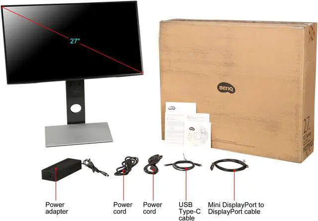 Alt view image 11 of 10 - BenQ PD2710QC 27" 2K/QHD IPS Monitor, 100% Rec. 709 and sRGB, 5 ms (GTG), Ultra Slim Bezel, Height Adjustable, USB-C Docking Station, CAD/CAM and Animation Mode