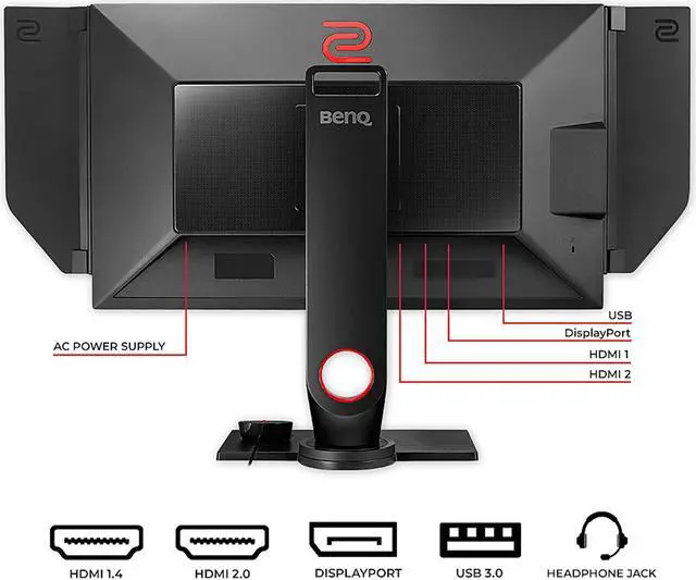 Alt view image 10 of 11 - BenQ ZOWIE XL2546 25" (Actaul size 24.5") 1080p 1ms(GTG) 240Hz eSports Gaming Monitor, DyAc, S-Switch, Shield, Black eQualizer, Color Vibrance, Height Adjustable, VESA Ready