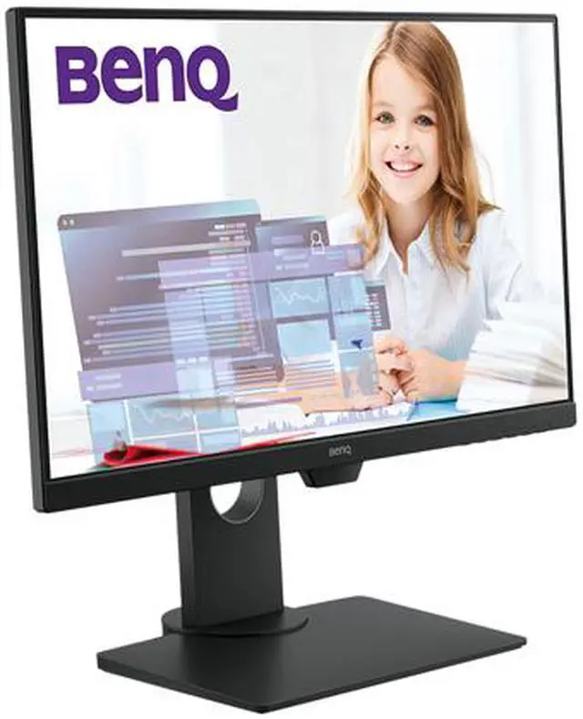 Alt view image 3 of 6 - BenQ GW2480T 24" (Actual size 23.8") Full HD 1920 x 1080 VGA HDMI DisplayPort Eye-Care Technology Built-in Speakers Flicker-Free Low Blue-Light Backlit LED IPS Height Adjustable Monitor