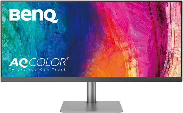Main image of BenQ PD3420Q 34” 2K Ultrawide Monitor for Macs/Designers | 21:9 | 3440x1440 WQHD | IPS | AQCOLOR | P3, sRGB | Factory-Calibrated | USB-C | KVM | Hotkey Puck G2 | ICCsync | DualView | Delta E = 3