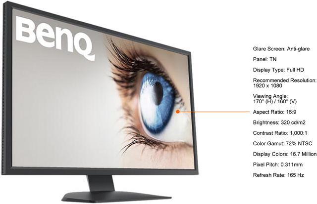 Alt view image 8 of 19 - BenQ ZOWIE XL2731K 27" 1920 x 1080 Full HD 165Hz HDMI 2.0 DisplayPort VESA Tilt Swivel Pivot Height Adjust Gaming Monitor