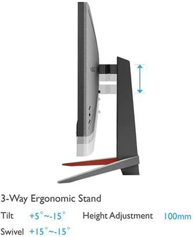 Alt view image 8 of 10 - BenQ MOBIUZ EX2710Q 27” QHD 1440p HDRi IPS Gaming Monitor¦165Hz 1ms ¦FreeSync Premium¦2.1ch Speaker with Subwoofer ¦Light Tuner¦ Eye-Care & Tilt/Swivel/Height Adjustable Stand