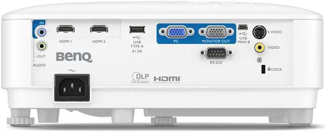 Alt view image 5 of 5 - BenQ MS560 800 x 600 4000 lumens DLP Projector / SVGA / 4000ANSI / 20000:1 / HDMI, VGA / 3D BluRay Ready 20,000:1
