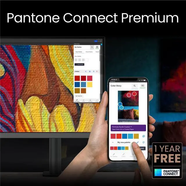 Alt view image 8 of 13 - BenQ PD2706UA Ergo Arm 27" 4K UHD | 99% Rec.709 & sRGB, 95% P3 | IPS | Built-in Ergo Mount | ICCSync | Uniformity | Delta E=3 | Calibration Report | AQCOLOR | Pantone | USB-Hub | USB-C (90W)