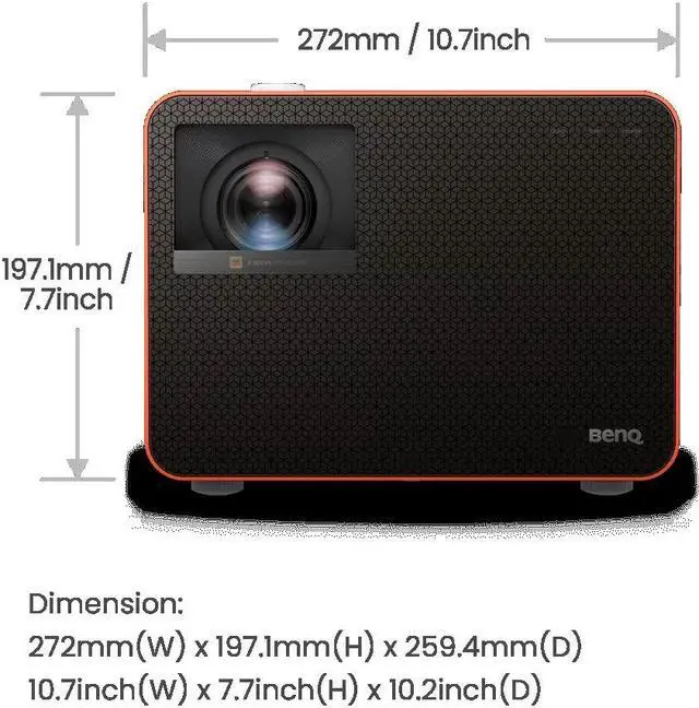 Alt view image 8 of 11 - BenQ X3100i True 4K UHD HDR 4LED 3300 Lumens Console Gaming Projector