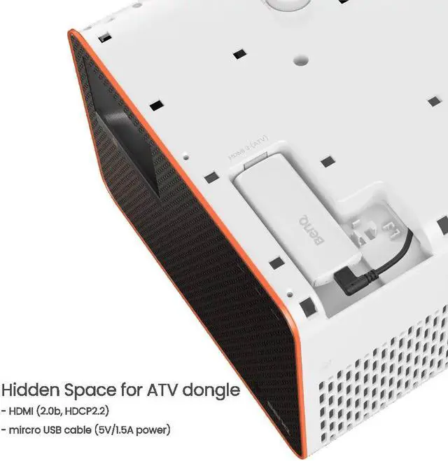 Alt view image 7 of 11 - BenQ X3100i True 4K UHD HDR 4LED 3300 Lumens Console Gaming Projector