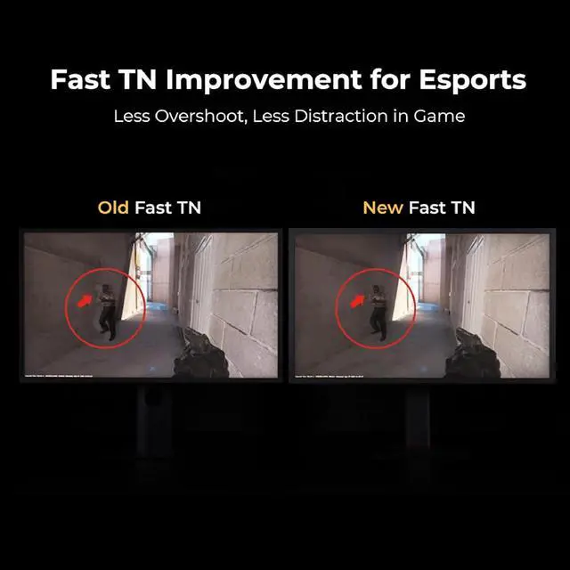 Alt view image 4 of 7 - BenQ Zowie XL2546X Gaming Monitor | 24.5 | Fast TN 240Hz | Gaming Monitor for Esports | Motion Clarity DyAc™2 | 1080p | XL Setting to Share | S Switch | Adjustable Height & Tilt, Black