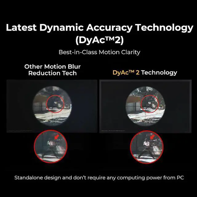 Alt view image 5 of 7 - BenQ Zowie XL2546X Gaming Monitor | 24.5 | Fast TN 240Hz | Gaming Monitor for Esports | Motion Clarity DyAc™2 | 1080p | XL Setting to Share | S Switch | Adjustable Height & Tilt, Black