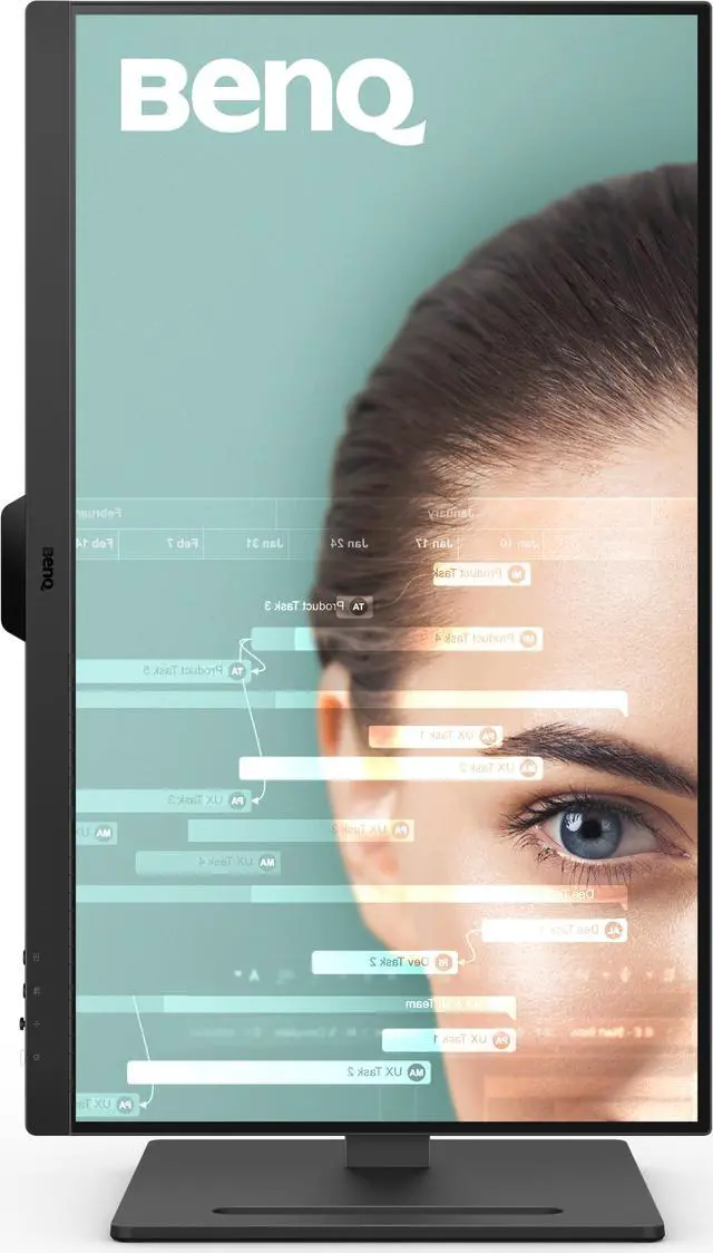Alt view image 8 of 9 - BenQ GW2790T Computer Monitor 27" 100Hz FHD 1920x1080p | IPS | Eye-Care Tech | Low Blue Light | Anti-Glare | Adaptive Brightness | Height and Tilt Adjustable | Built-in Speakers | DisplayPort | HDMI
